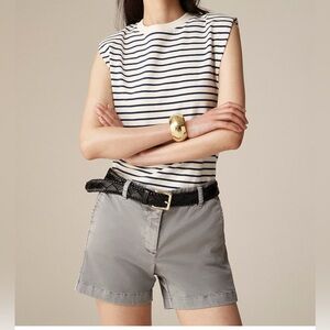 J.Crew Women’s 5” Stretch Chino Shorts in Storm Grey H5806 NEW $59 Stretch Sz 10